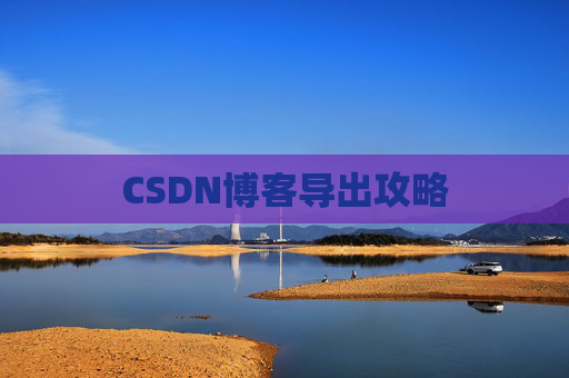 CSDN博客导出攻略